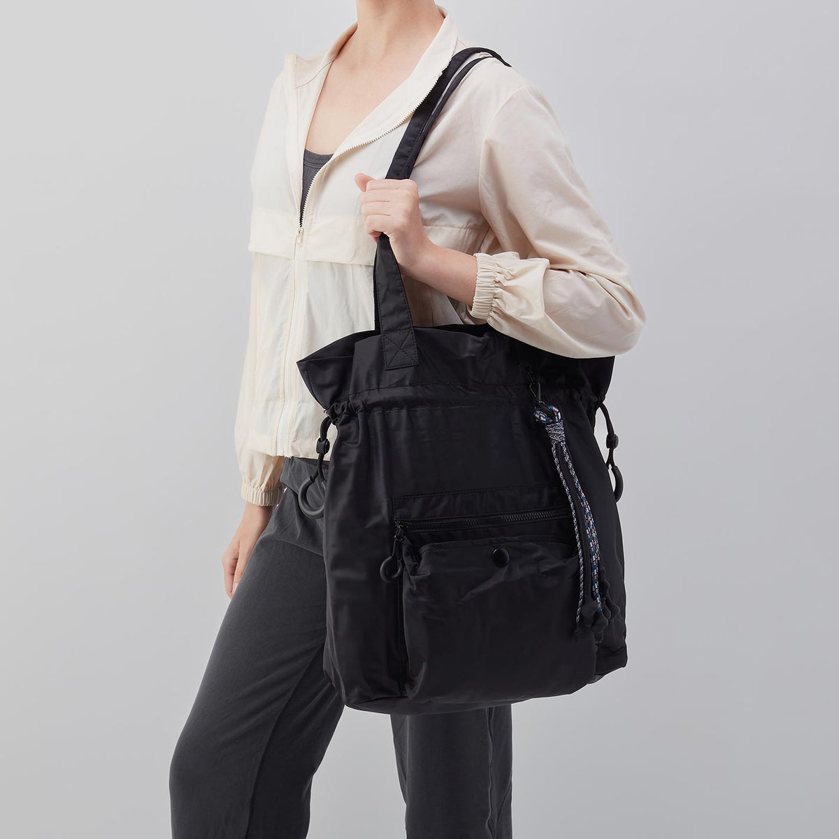 EASY DRAW Tote in CaRefiber recycled nylon - Lotus