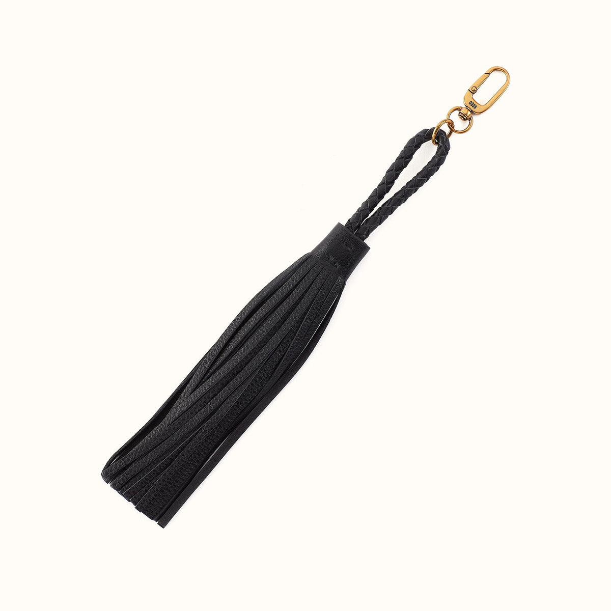 Ziggy Tassel In Pebbled Leather