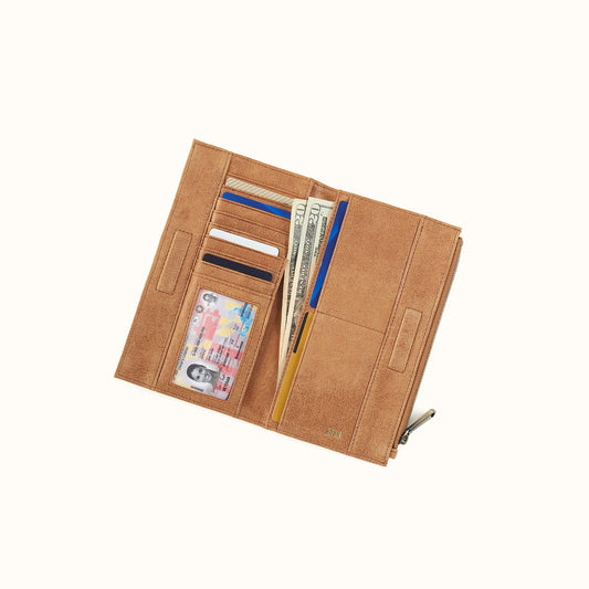 Jill Large Bifold Wallet In Buffed Leather