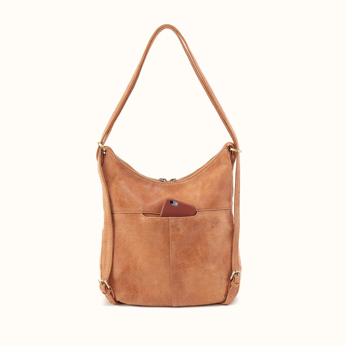 Merrin Convertible Backpack In Buffed Leather