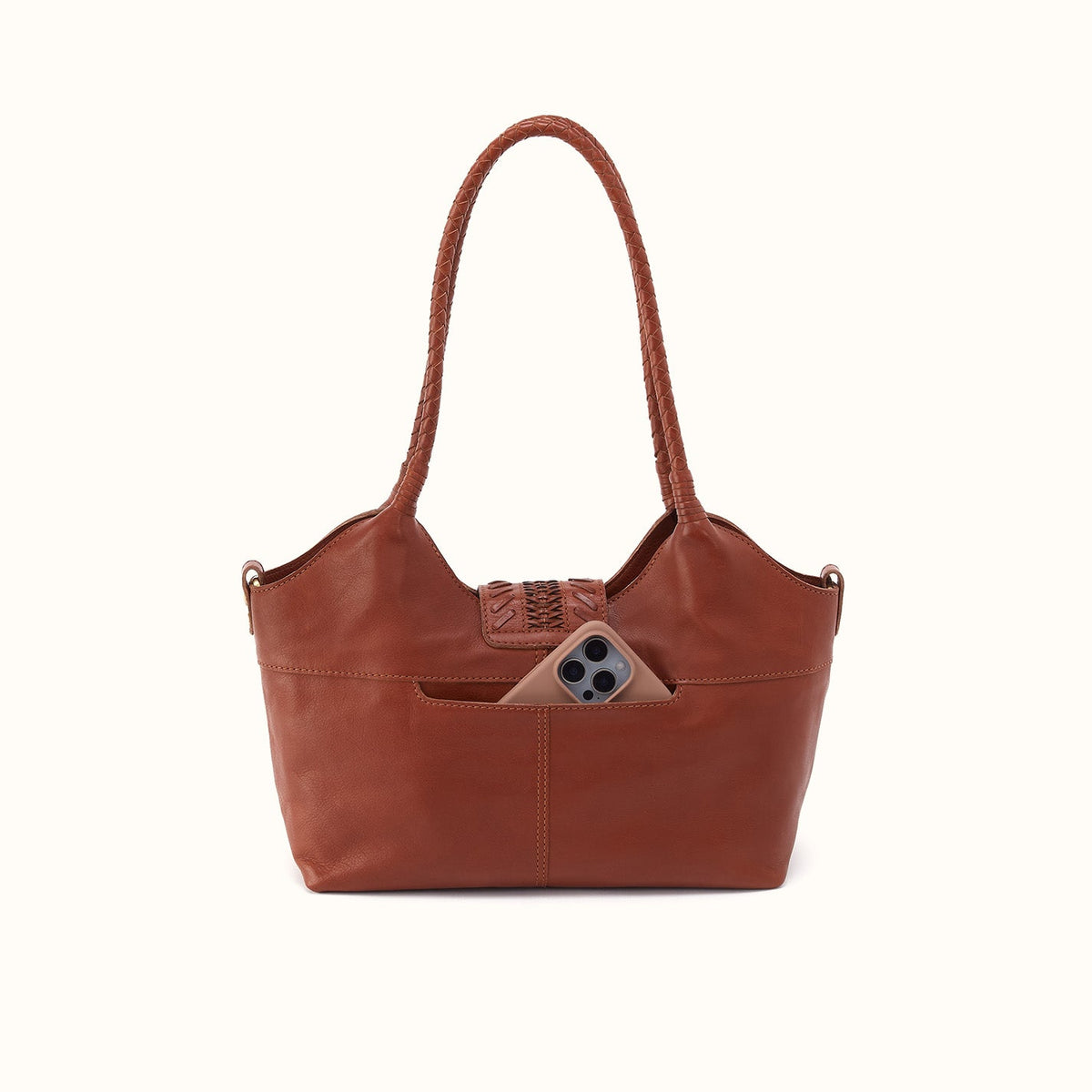 Foundery Small Tote In Washed Leather