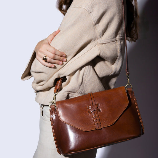 Expedition Shoulder Crossbody In Patina Leather