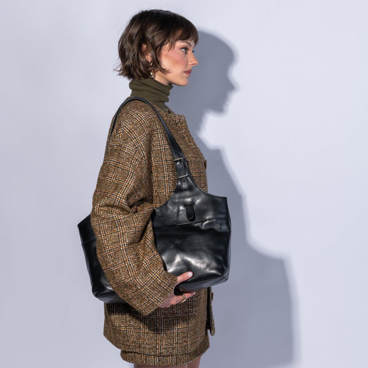 Atlas Tote In Patina Leather