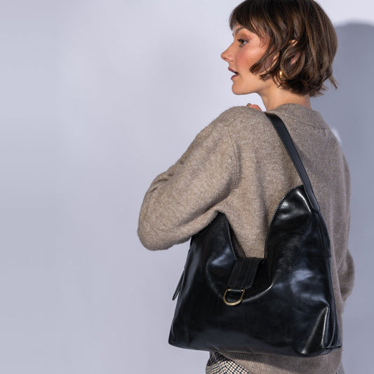 Atlas Hobo Bag In Patina Leather