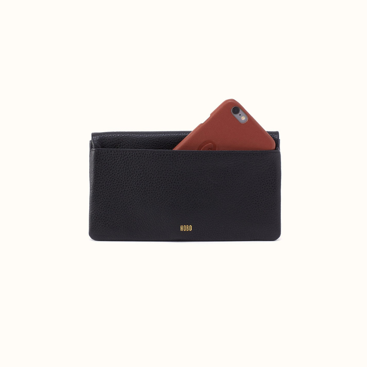 Lumen Continental Wallet In Pebbled Leather
