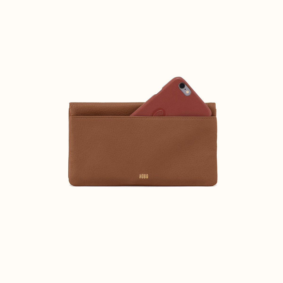 Lumen Continental Wallet In Pebbled Leather