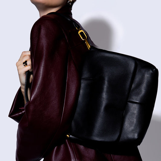 Harley Convertible Shoulder In Pebbled Leather