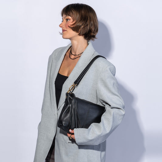 Kori Crossbody Shoulder In Pebbled Leather