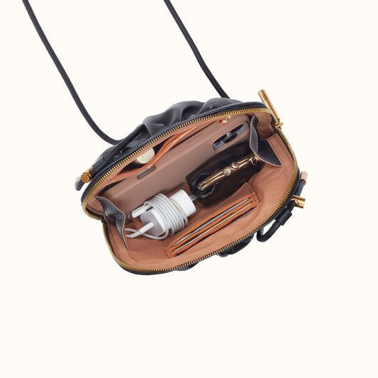 Isabelle Crossbody In Pebbled Leather
