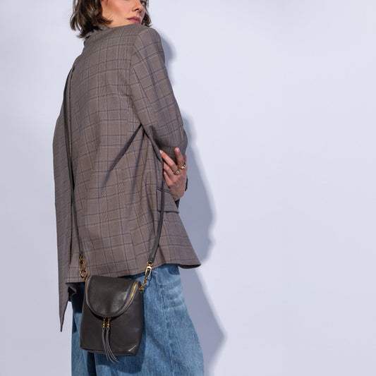 Fern Duo Crossbody In Pebbled Leather - Hearthstone
