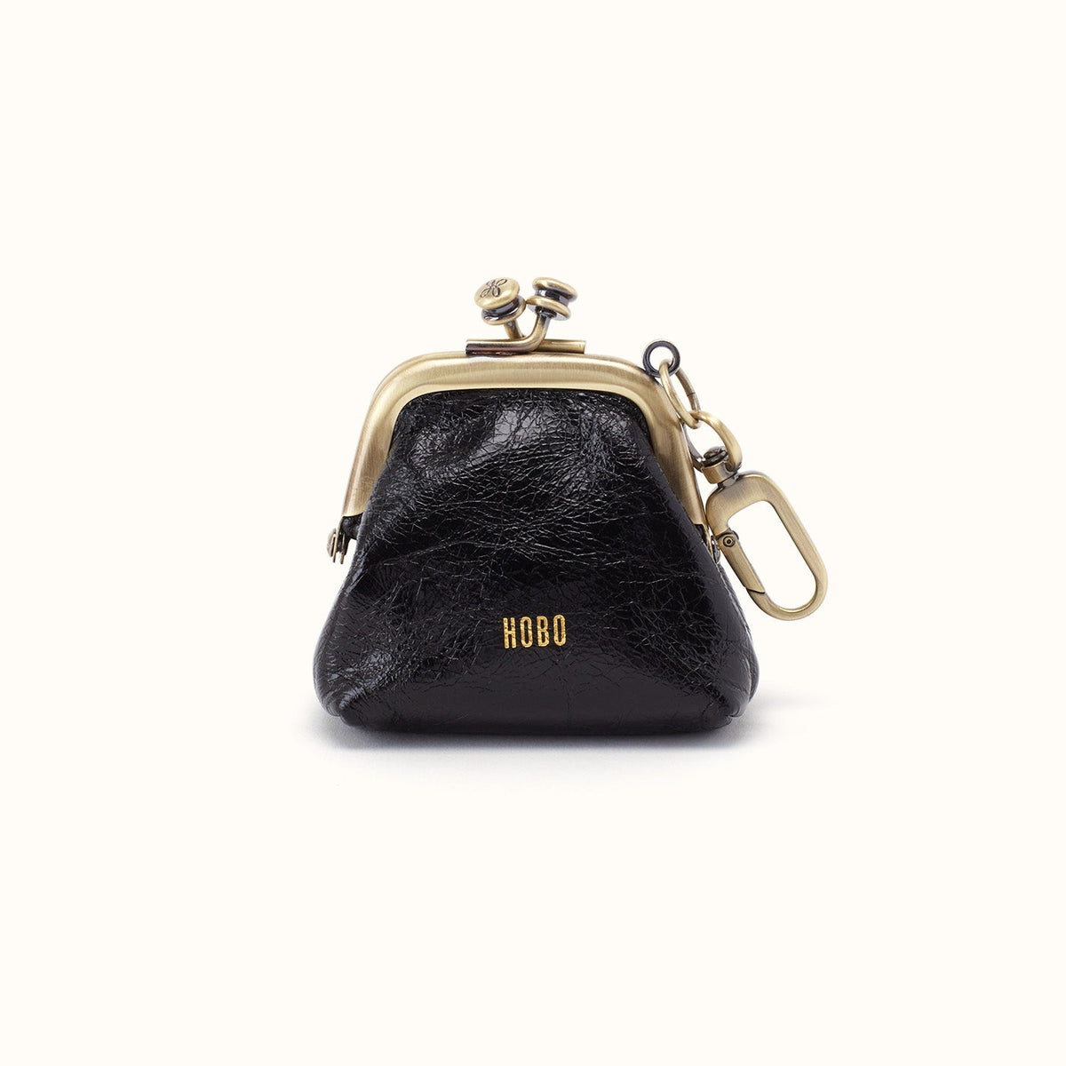 Run Frame Pouch In Polished Leather