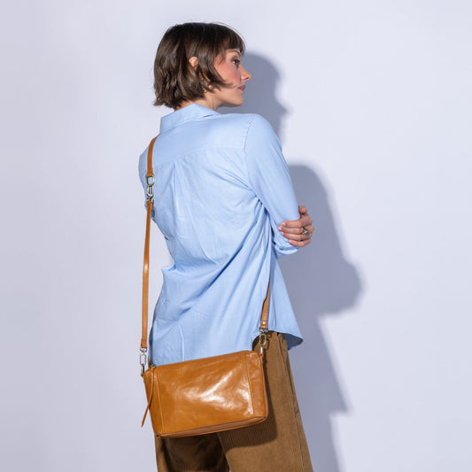 Darcy Carry-All Crossbody In Polished Leather
