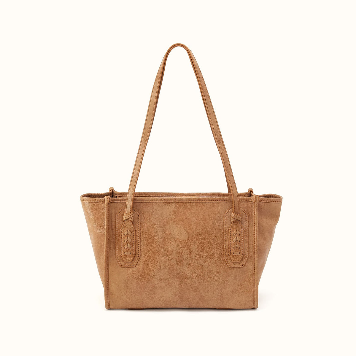 Brown tote bag with a strap on a white background- FOL