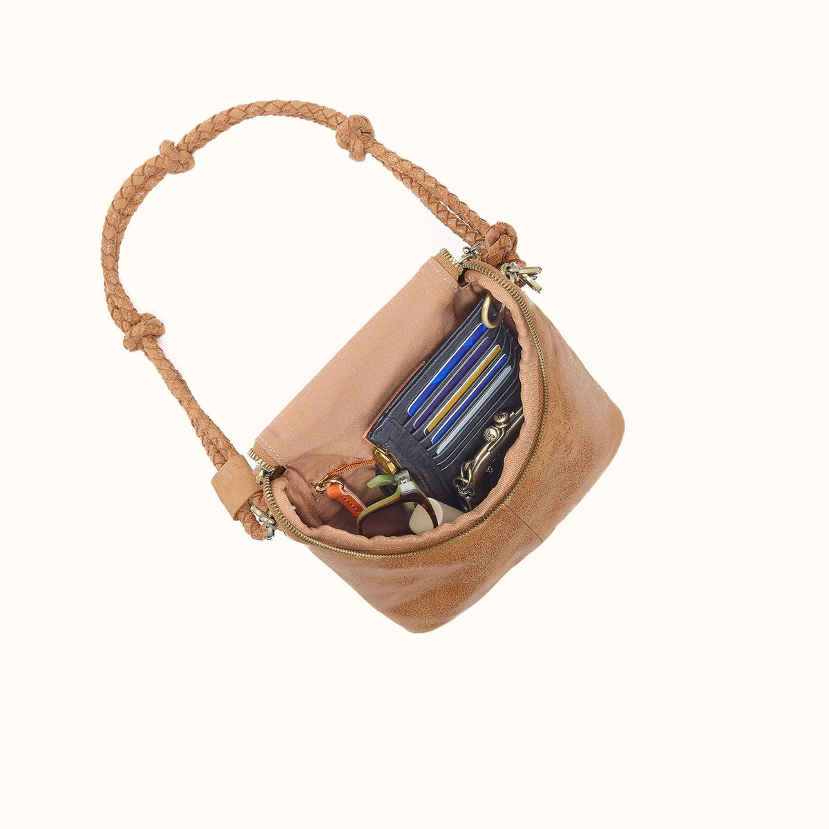 Fern Duo Crossbody In Buffed Leather