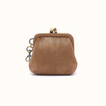 Alba Frame Clip Pouch In Metallic Leather