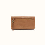Lumen Continental Wallet In Metallic Leather