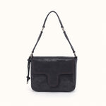 Rogue Shoulder In Buffed Leather - Black