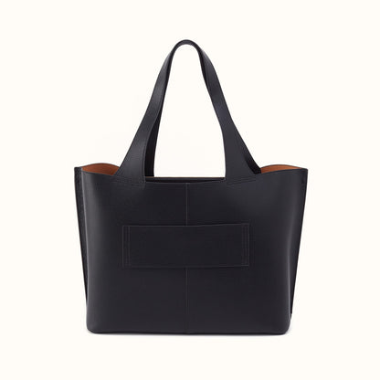 Vida Large Tote In Micro Pebbled Leather