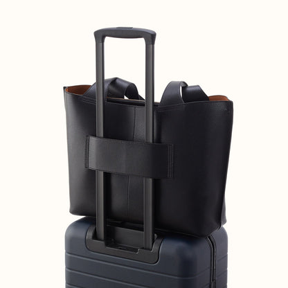 Vida Large Tote In Micro Pebbled Leather