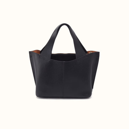Vida Small Tote In Micro Pebbled Leather