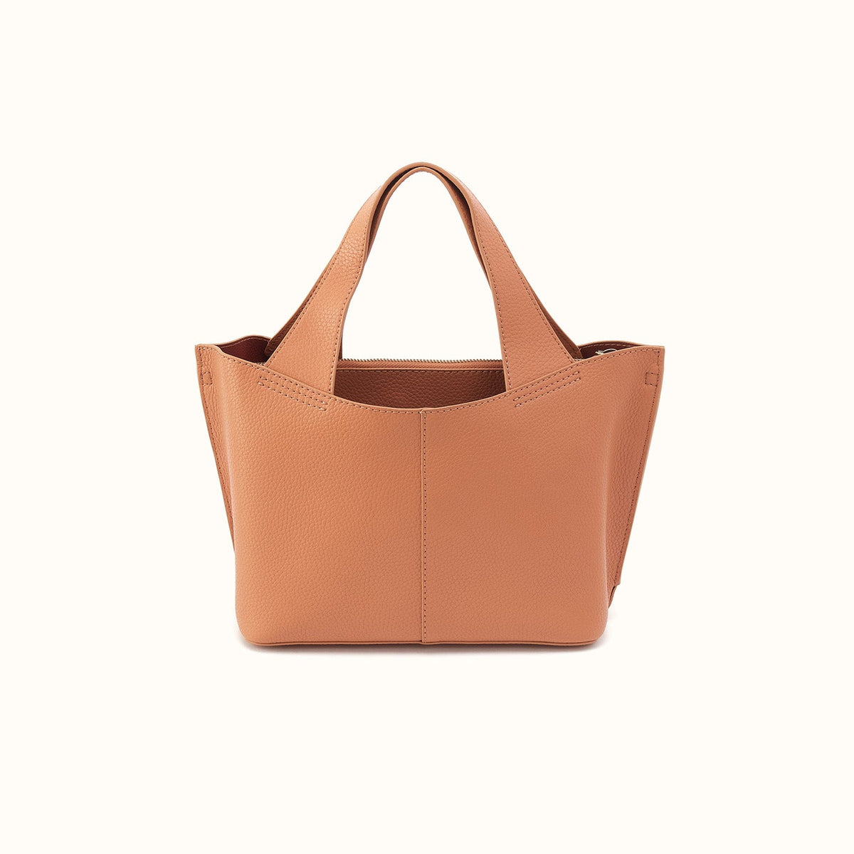 Vida Small Tote In Micro Pebbled Leather