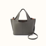 Vida Small Tote in Micro Pebbled Leather - Desert Palm- FOL