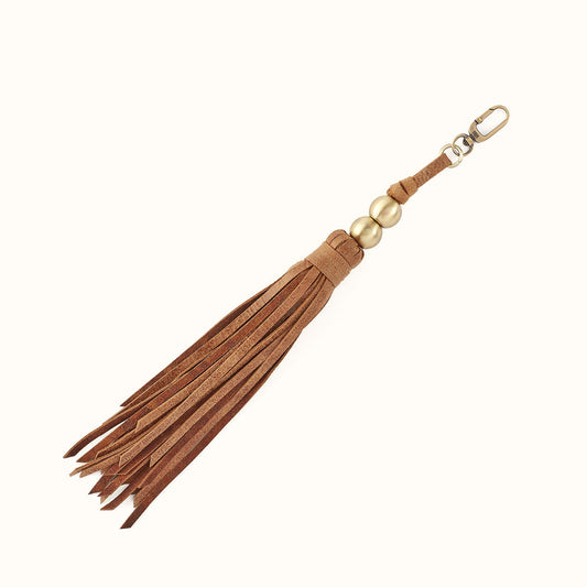 Tamborine Tassel In Buffed Leather