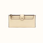 Dunn Continental Wallet in Polished Leather - Butter Yellow- FOL