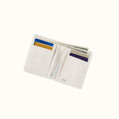 Lumen Mini Wallet in Pebbled Leather - Coastal Cloud