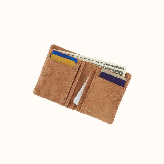 Lumen Mini Wallet In Buffed Leather