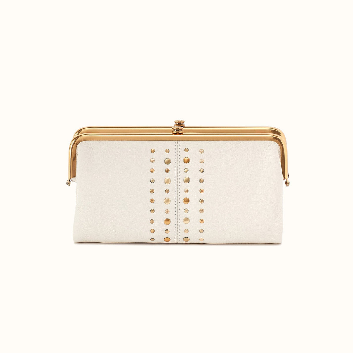 Lauren Clutch-Wallet in Pebbled Leather - Coastal Cloud- FOL