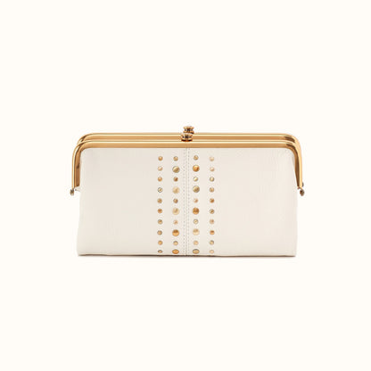 Lauren Clutch-Wallet in Pebbled Leather - Coastal Cloud- FOL