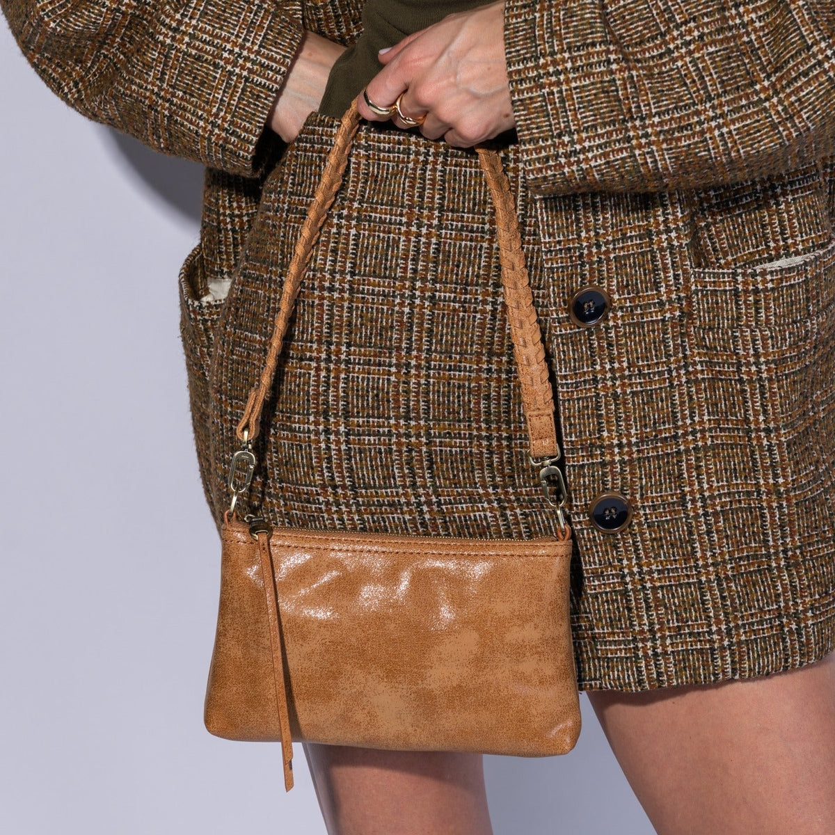 Darcy Crossbody In Buffed Leather