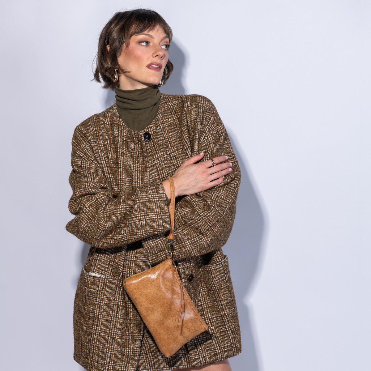 Darcy Crossbody In Buffed Leather
