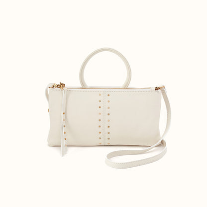 Sable Crossbody in Pebbled Leather - Coastal Cloud- FOL