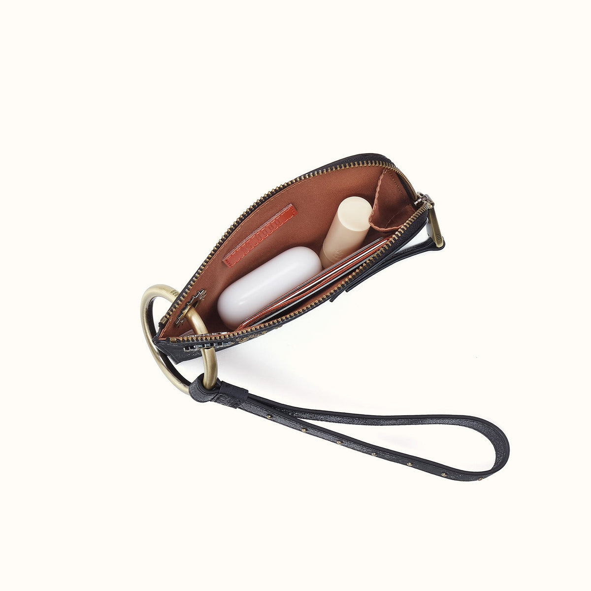 Jett Cc Wristlet In Buffed Leather