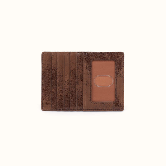 Euro Slide Card Case In Buffed Leather