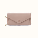 Goldie Large Wallet in Pebbled Leather - Warm Adobe- FOL