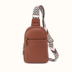 Cass Sling in Pebbled Leather - Bridle Brown- FOL