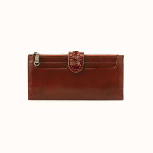 Dunn Continental Wallet In Patina Leather