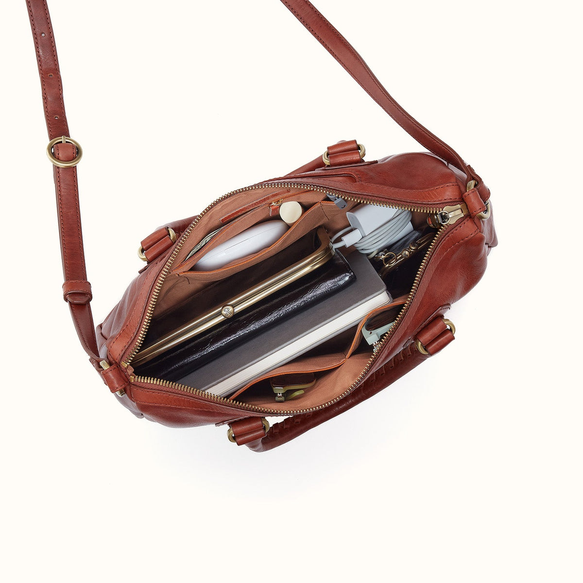 Expedition Satchel In Patina Leather