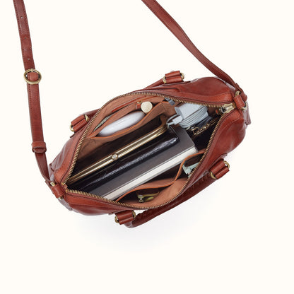 Expedition Satchel In Patina Leather