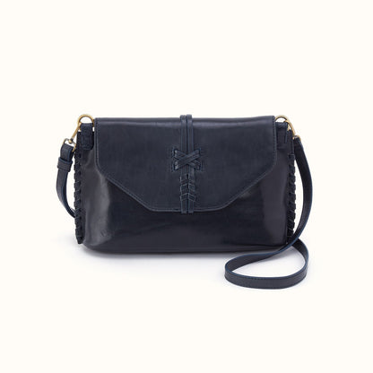 Expedition Shoulder Crossbody in Patina Leather - Navy Horizon- FOL