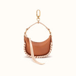 Mia Micro Charm in Smooth Leather - Warm Cashew- FOL
