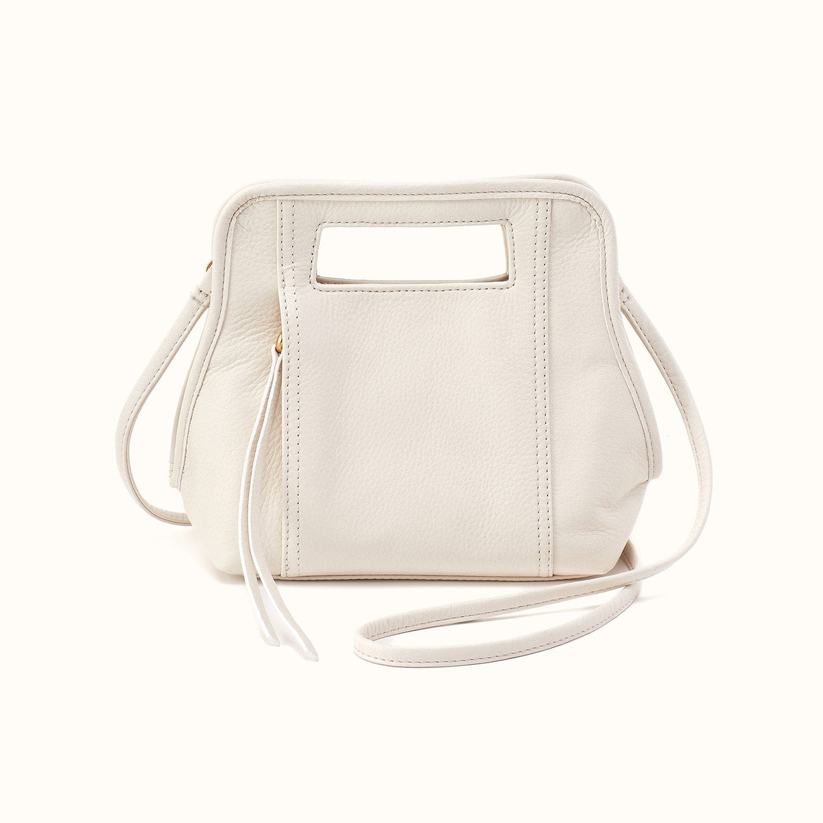 Ace Crossbody in Pebbled Leather - Coastal Cloud- FOL