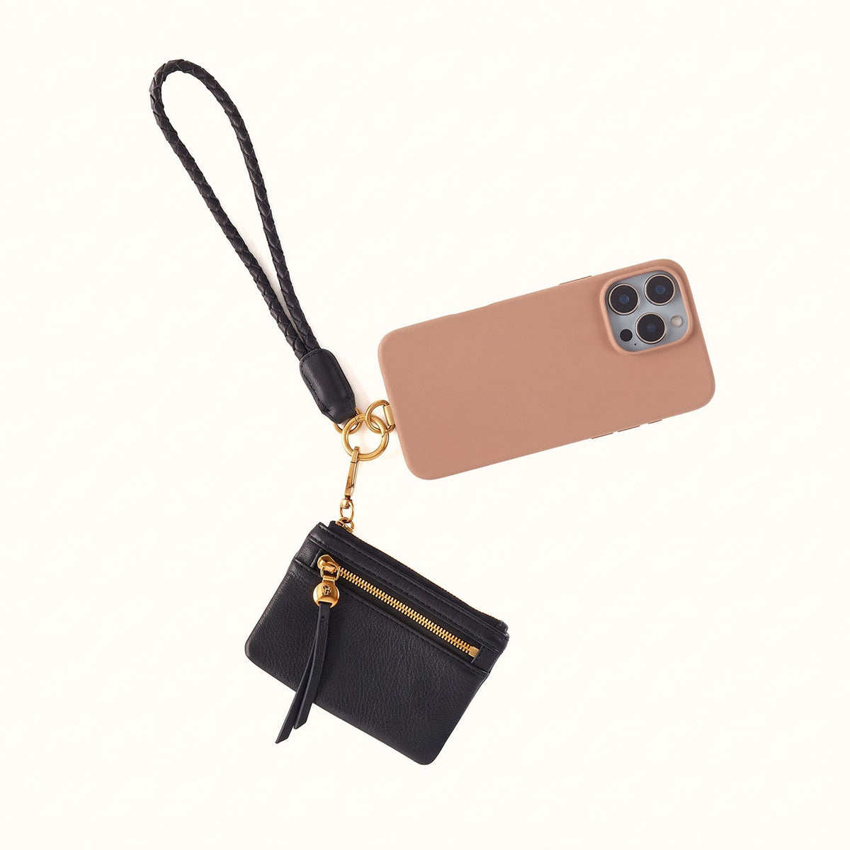 Lasso Phone Wristlet In Pebbled Leather