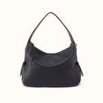 Kori Hobo in Pebbled Leather - Black- FOL