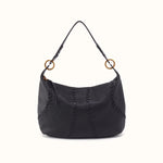 Opal Shoulder In Pebbled Leather - Black