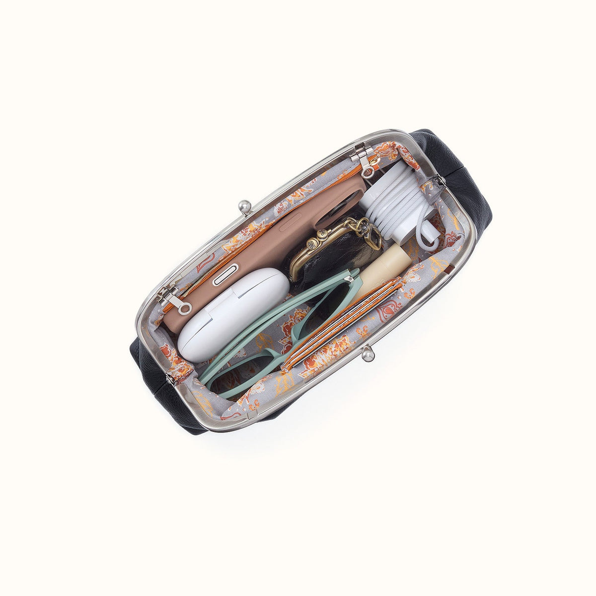 Alba Frame Small Shoulder In Pebbled Leather