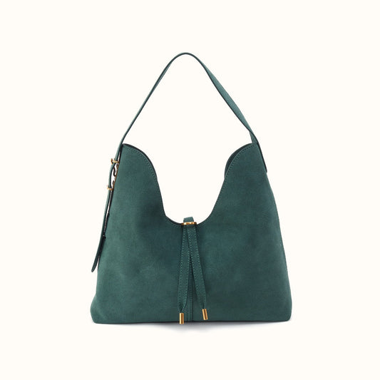 Atlas Hobo Bag In Suede Leather